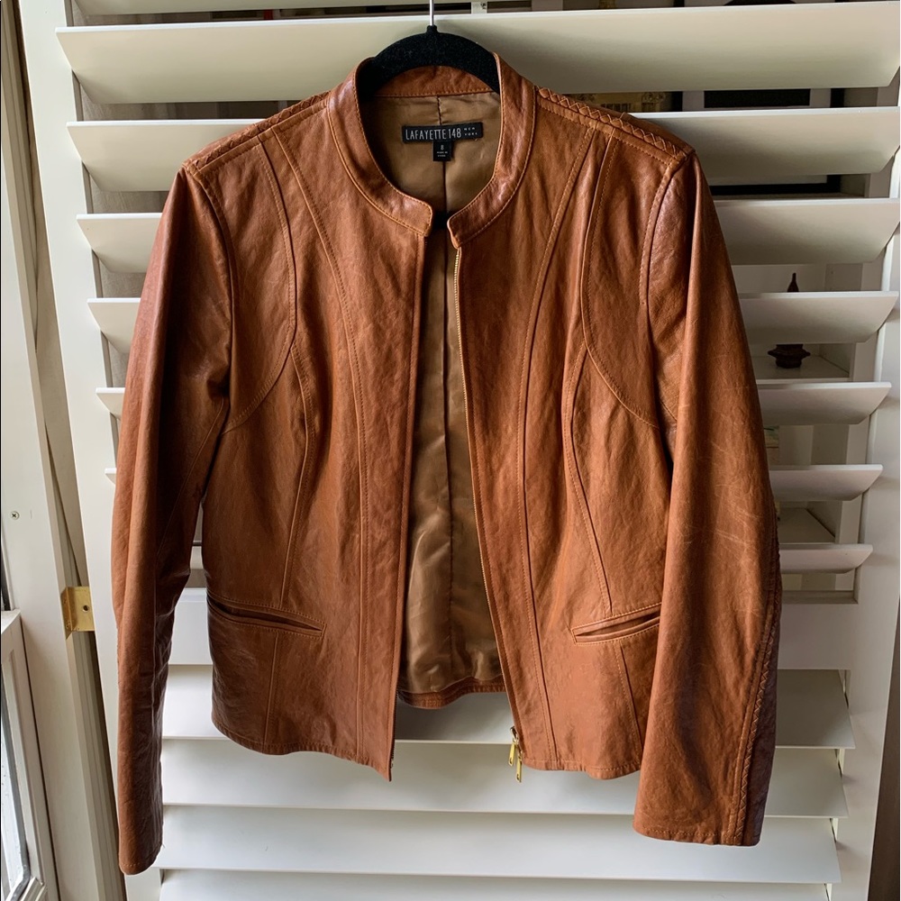 Lafayette 148 leather jacket